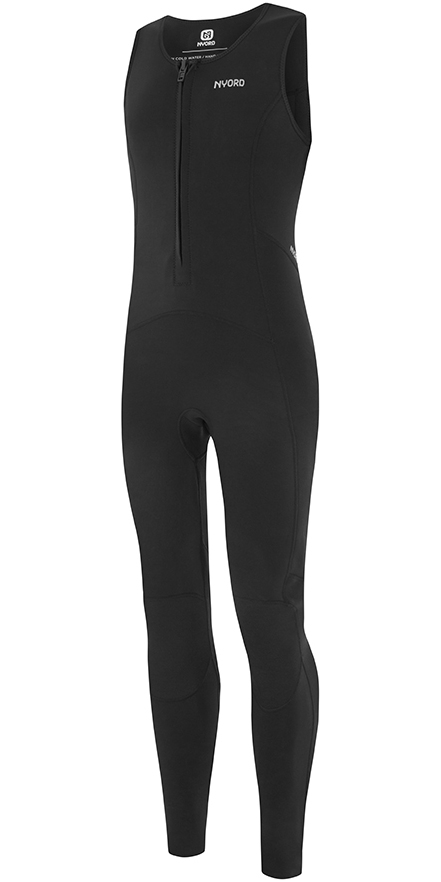 2025 Nyord Mens Tempus 2/2mm Front Zip Long John Wetsuit N04BA00019 - Black